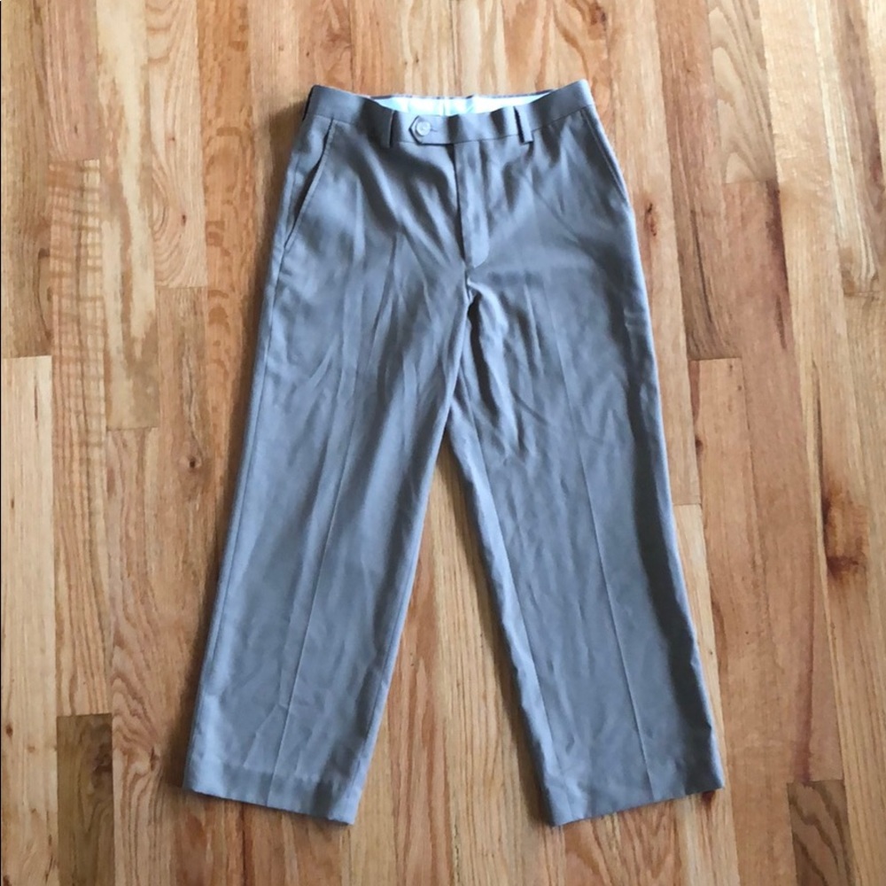 Boys tan slacks.